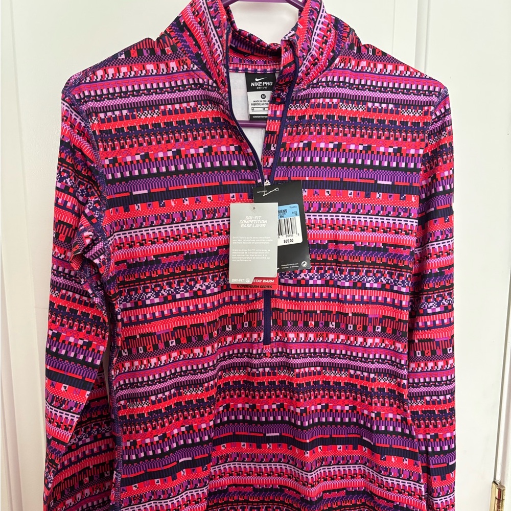 Nike Women's Dri-FIT Geometric Aztec Tribal Base Layer Top NWT women’s medium